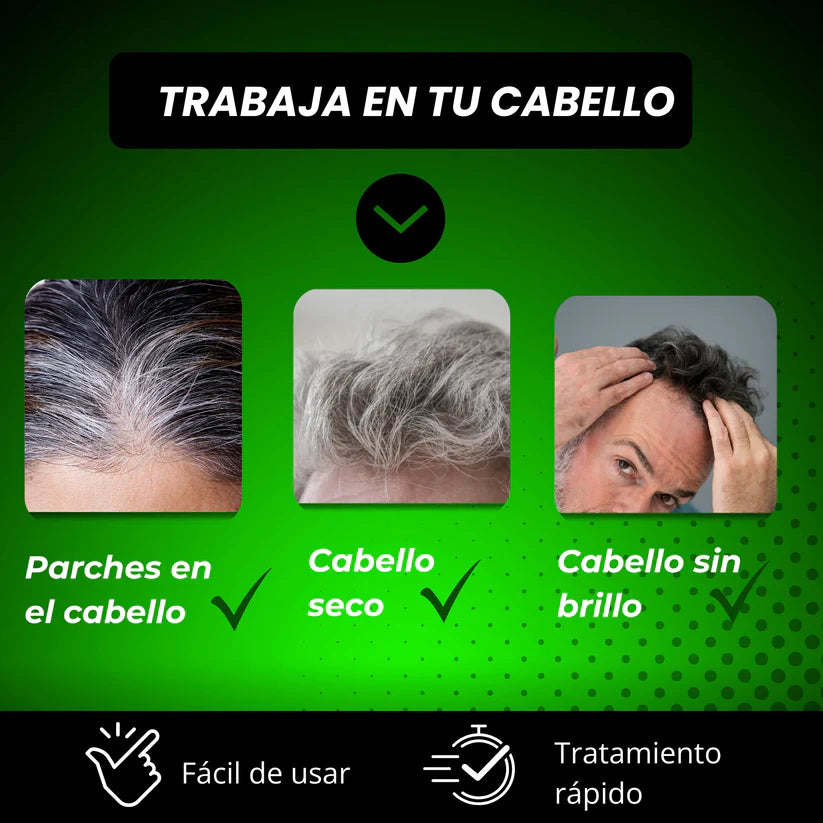 SHAMPOO TINTE NEGRO ANTICANAS NATURAL 3 EN 1 500 ML