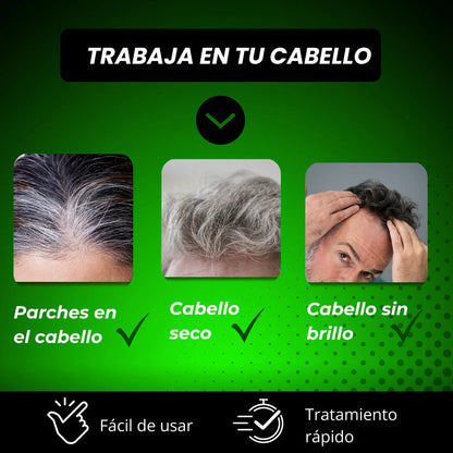 SHAMPOO TINTE NEGRO ANTICANAS NATURAL 3 EN 1 500 ML