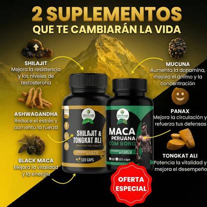 Combo Shilajit y Maca Peruano