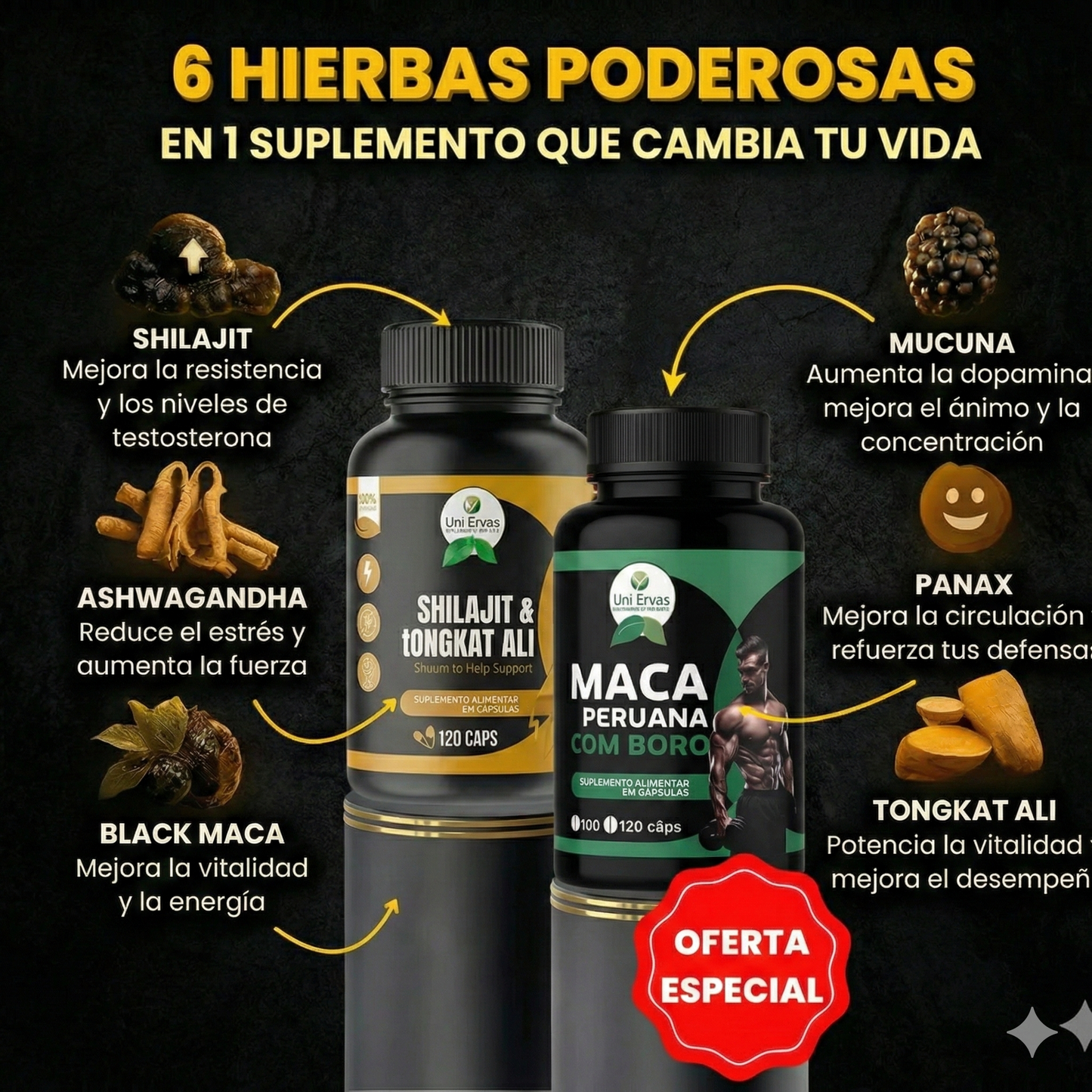 Combo Shilajit y Maca Peruano